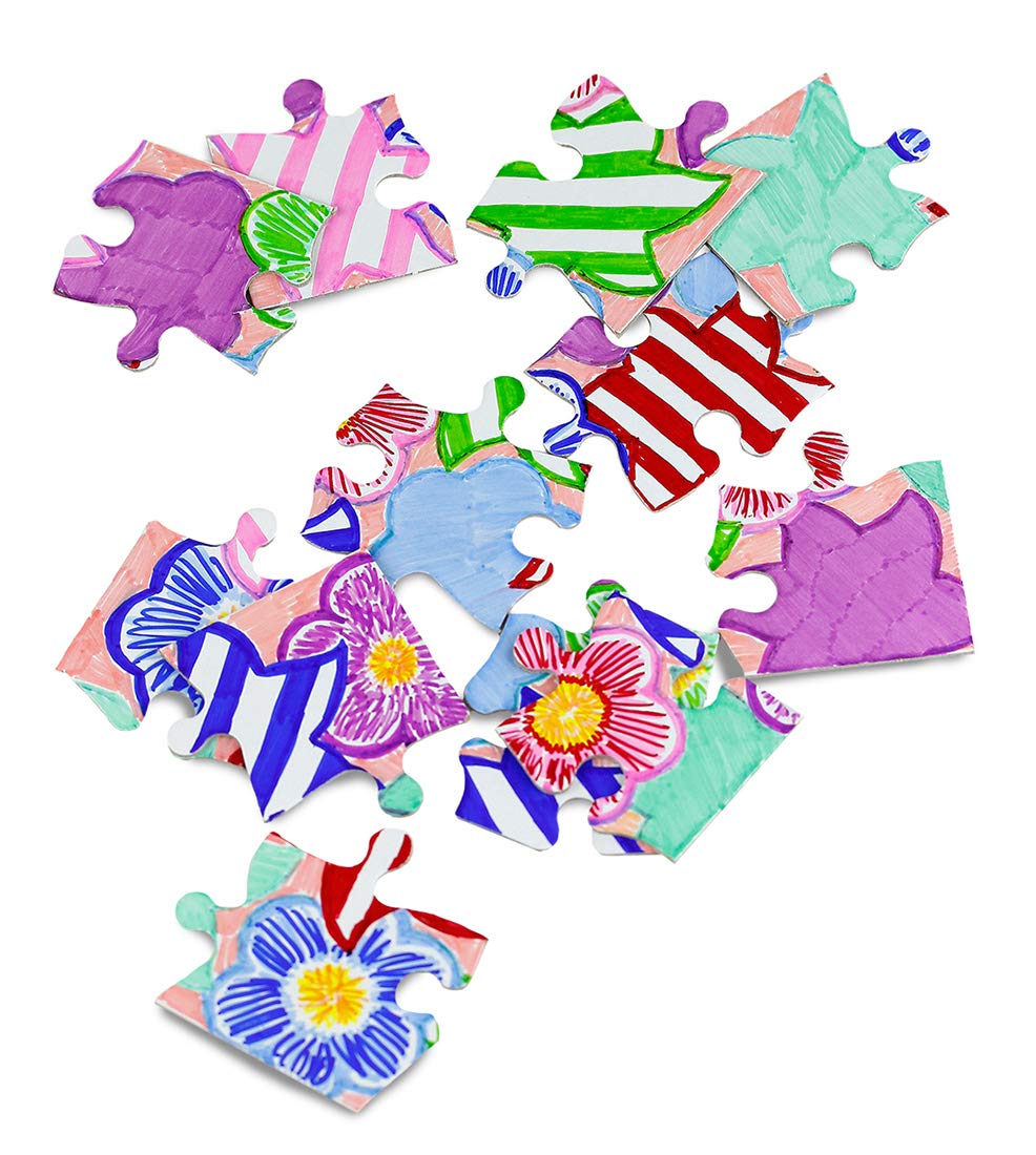100 Blank Jigsaw Puzzles – 5.5 X 8 Inch, 12 Pieces Each – Hygloss Dyi Party Invites, Perfect For Decorating, Kids' Activities, Arts & Crafts Or Party Favors - Puzzle Pieces To Draw On For Crafts