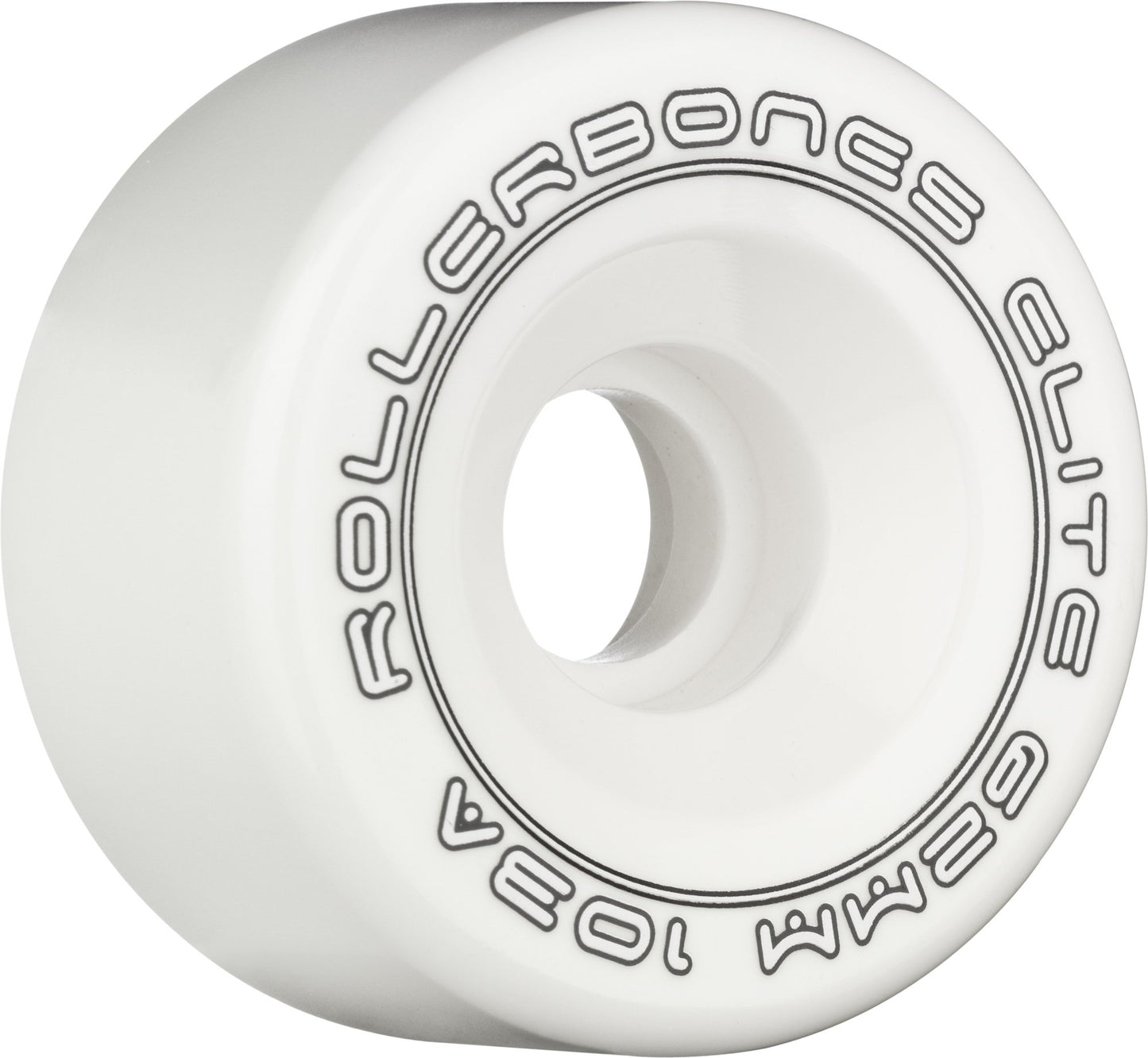 Rollerbones Art Elite 103A Competition Roller Skate Wheels (Set Of 8), White, 62Mm