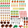 BAENRCY 180pcs Food Building Blocks Kitchen Sencery Accessories Food Set Building Bricks Kit DIY Building Set Compatible All Major Brands (#A)