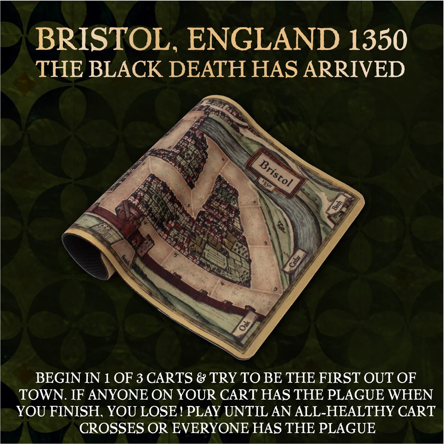 Bristol 1350 Board Game Of Strategy, Deceit, And Luck For 1-9 Players