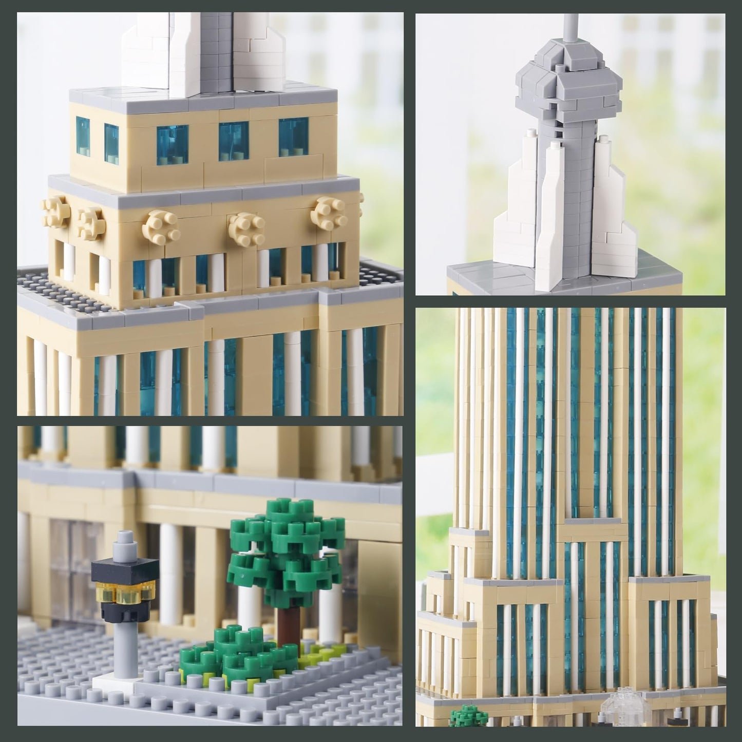Stmigaiblocks 3819Pcs New York Empire State Micro Building Blocks Set,Commemorative Architectural Model Building,Unique Choice F