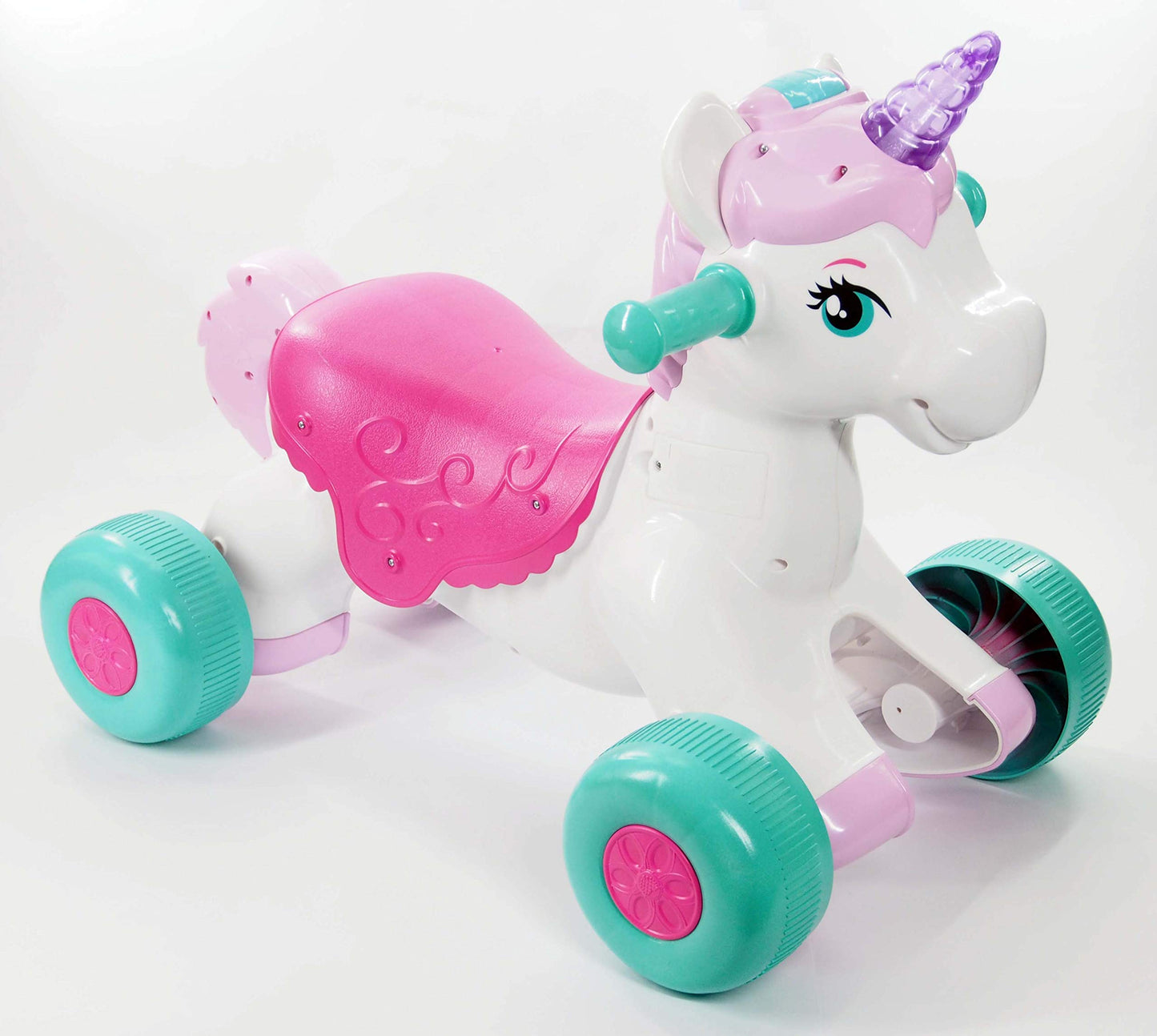 Kiddieland Light N Sounds Magical Ride-On Unicorn 22Inchesx13.50Inchesx18Inches