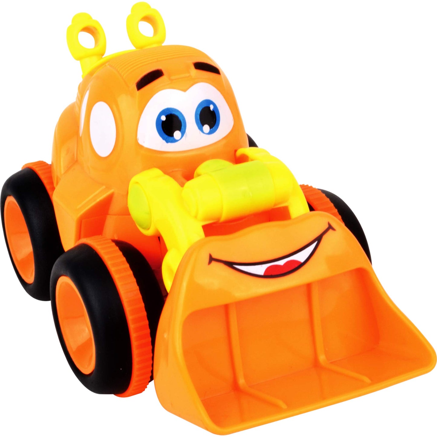 Toys for a 2 Year Old Boy - 3 Friction Powered Trucks for 2+ Year Old Boys, Push & Go Cars Cartoon Construction Vehicle Set - To