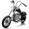 JoyWheels 36V Electric Motorcycle for Kids, 350W Dirt Bike, Max Speed 13.67 MPH, Black, Leather Seat, Supports 132 LB