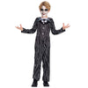 IKALI Halloween Costume for Kids Boys Black and White Striped Set Dress Up Outfit