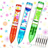 YUE MOTION Liquid Fidget Pens - Fun Pens Party Favor Toy - Liquid Motion Bubble Sensory toys for Kids and Adults-Colorful Liquid