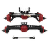 MEUS RACING SCX10 Portal Axles Upgrade for Axial SCX10 II, Nylon with Steel Gears, Red, Model MEUS22121601