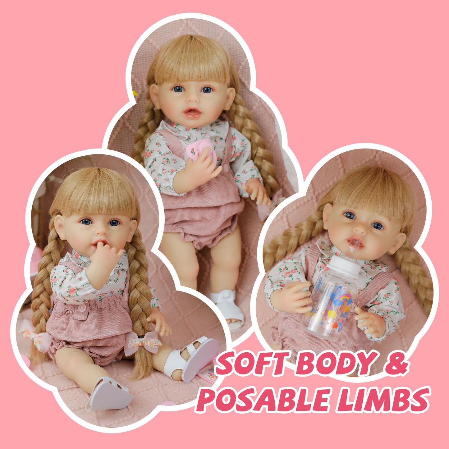 Reborn Baby Dolls - Realistic Newborn Baby Doll That Look Real Full Silicone Baby Dolls Girl With Doll Clothes & Accessoriestoy Gift Set For Kids Age 3+