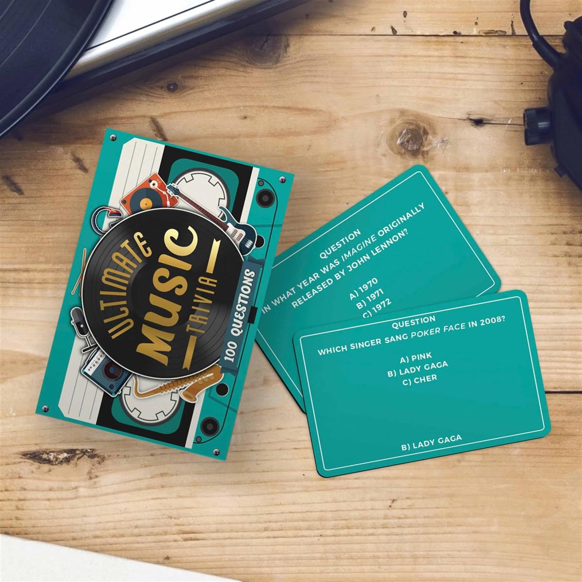 Gift Republic Ultimate Music Trivia Game - One Size, Cardstock, Model GR700010, Fun for Music Lovers, Perfect Gift