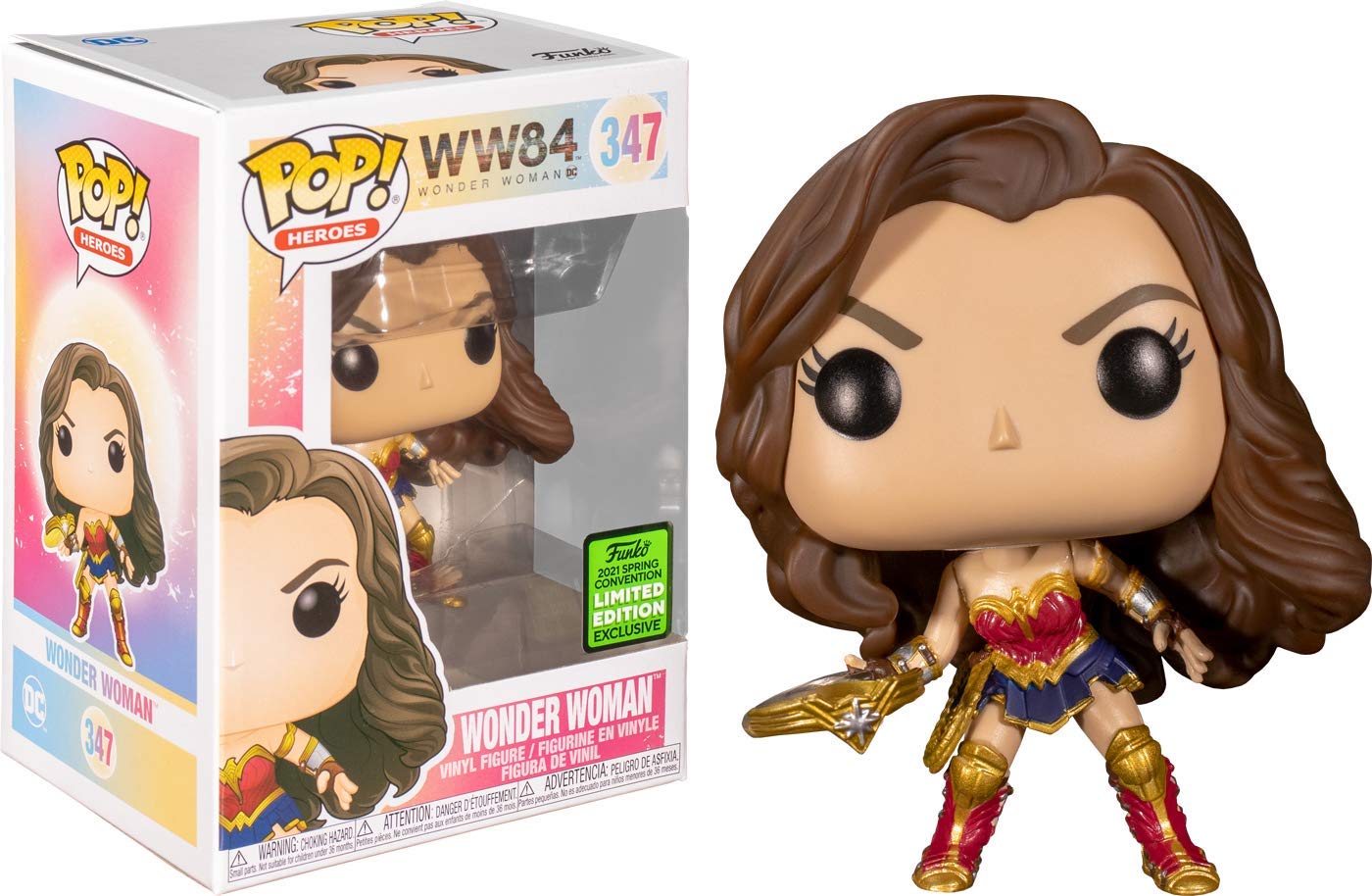 Funko Spring Convention (Eccc) 2021 Exclusive - Wonder Woman 1984 - Wonder Woman With Tiara Boomerang (Metallic)