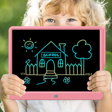 Flueston Lcd Writing Tablet For Kids 15 Inch Colorful Screen Etch A Sketch Drawing Pad, Kids Drawing Tablet Gifts For 3 3+ 4 5 6