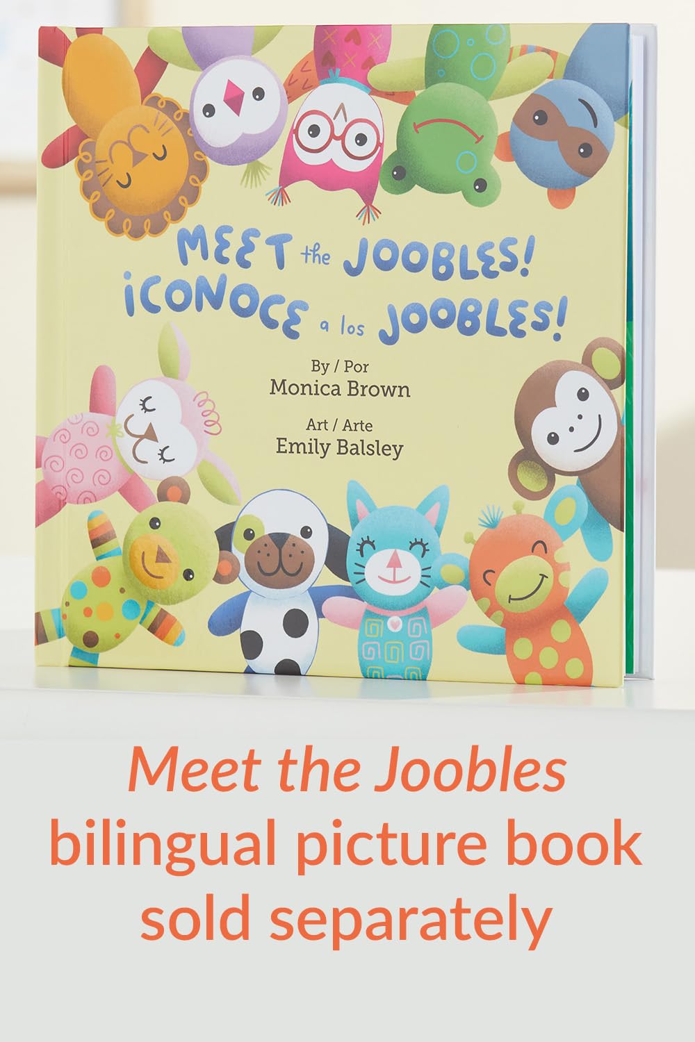 Joobles Fair Trade Organic Stuffed Animal - Mel The Monkey