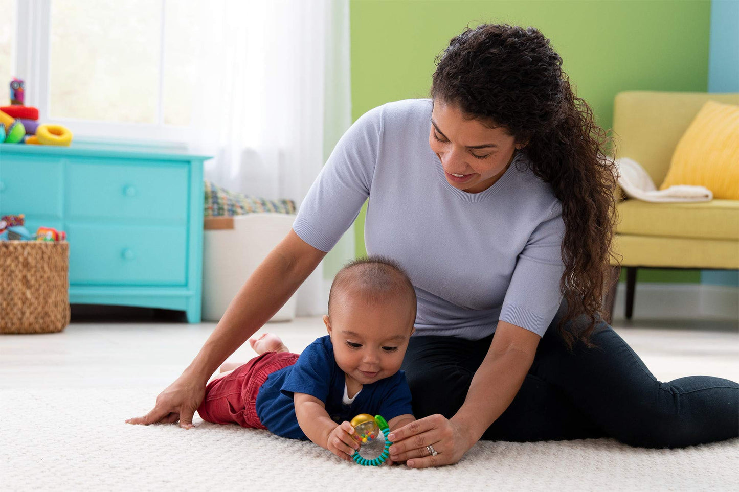 Lamaze Spin And Smile Rattle