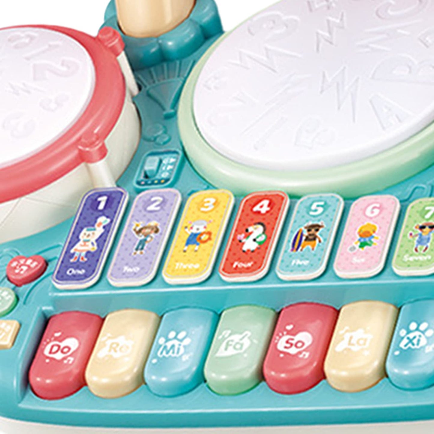 Bnf Abs Kids Drum Toy Musical Percussion Colorful 5 In 1 For Child Toddlers Kids Blue Baby | Toys For Baby | Developmental Baby