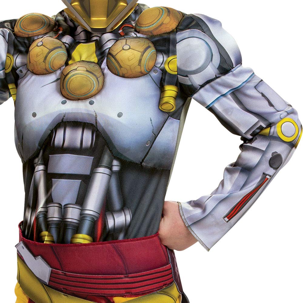 Disguise Overwatch Zenyatta Costume, Video Game Inspired Character Outfit For Kids, Muscle Padded Jumpsuit, Child Size Xl (14-16) Tan (104559J)