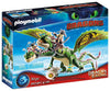 Playmobil Dragon Racing: Ruffnut And Tuffnut With Barf And Belch