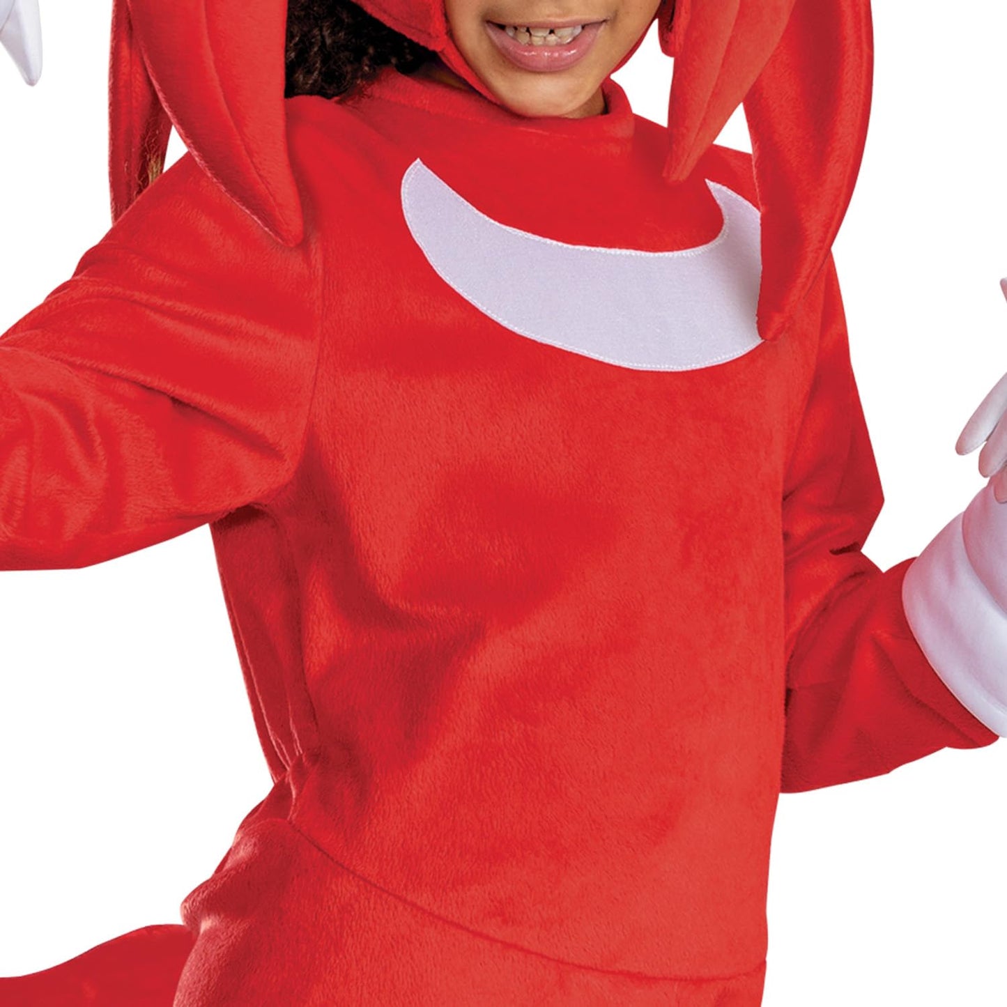 Disguise Sonic Knuckles Deluxe Costume For Kids, Official Sonic Movie 3 Costume With Headpiece And Gloves, Child Size (7-8)