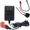 ToiCottage 24V Battery Charger & Wire Harness for Ride-On Toys, Red Square Two-Pin Jack, Replacement Parts for Kids' Cars