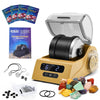 Tryes Rock Tumbler Kit Adults - Rock Polisher Tumbler With Noise Reduction Cover, Speed&Timer Control, Includes 4 Polishing Grits, Rough Gemstones, Learning Guide Etc. (Yellow)