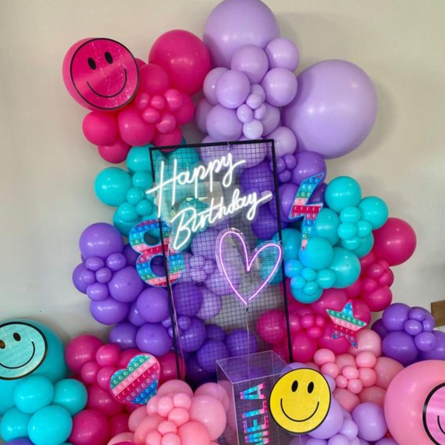 Pink Blue Purple Balloons,60 Pcs 12 Inches Rose Red Pink Purple Teal Yellow Metallic Purple Balloons Confetti Balloons For Kids