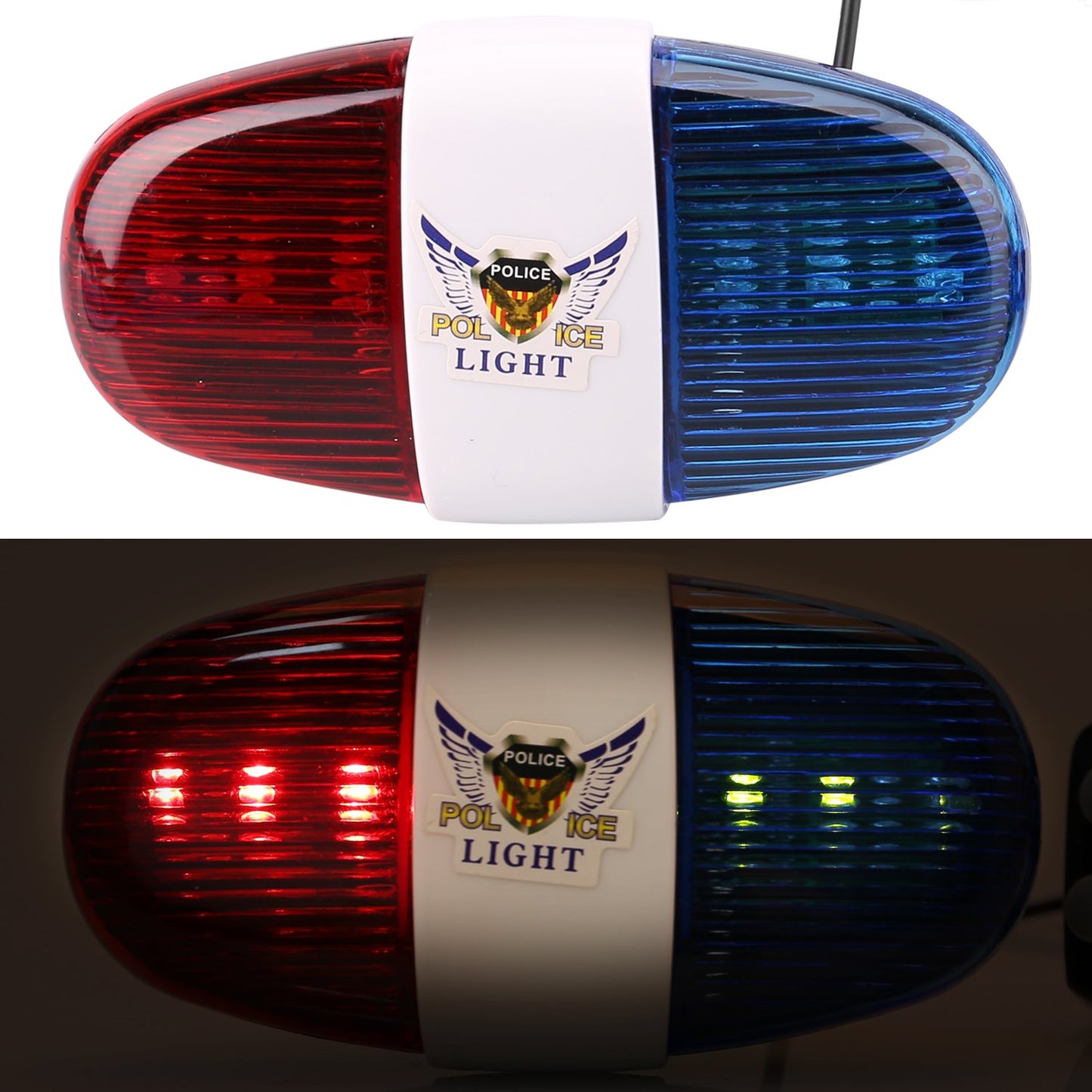 Oumers Kids Bike with Police Sound & LED Light - Red Plastic Horn, Perfect Christmas & Birthday Gift for Children