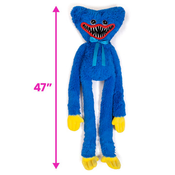 Poppy Playtime Huggy Wuggy Plush Doll - 47 Jumbo Collectible Toy for All Ages, Perfect for Fans and Collectors