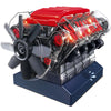 Playz V8 Combustion Engine Model Kit That Runs - Build Your Own STEM Mini V8 Model Engine Kit for mature-themeds & Kids Age 12+ Visible V8 Mini Engine Kit That Works for mature-themed w/ 270 STEM Parts