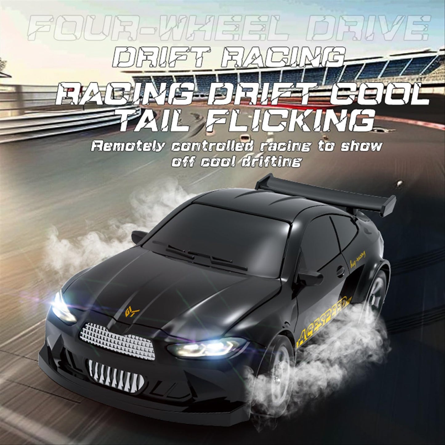1/64 Scale Drift Rc Car,Mini Rc Sportscar 2.4Ghz With Gyro Mini Racing Drift Racing Remote Contrl Car Model Toys Hobby Gift For