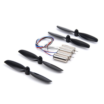 YoungRC 8520 Coreless Motor 8.5 x 20mm Brushed Motors + 75mm CW CCW Propeller for DIY Micro QX95 QX110 Quadcopter RC Drone
