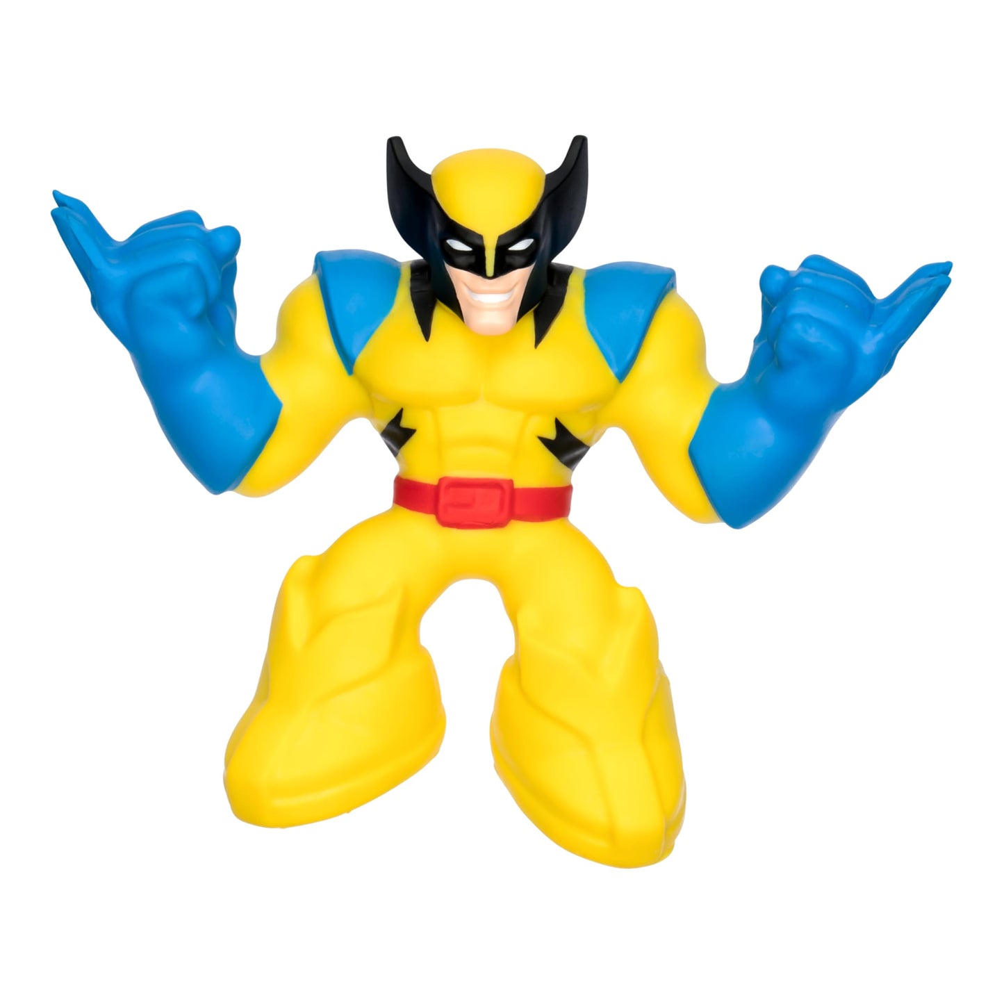 Heroes of Goo Jit Zu Marvel Studios X-Men '97 Wolverine Stretchy Action Figure, with Metallic Rheoscopic X-Gene Filling,Stretch