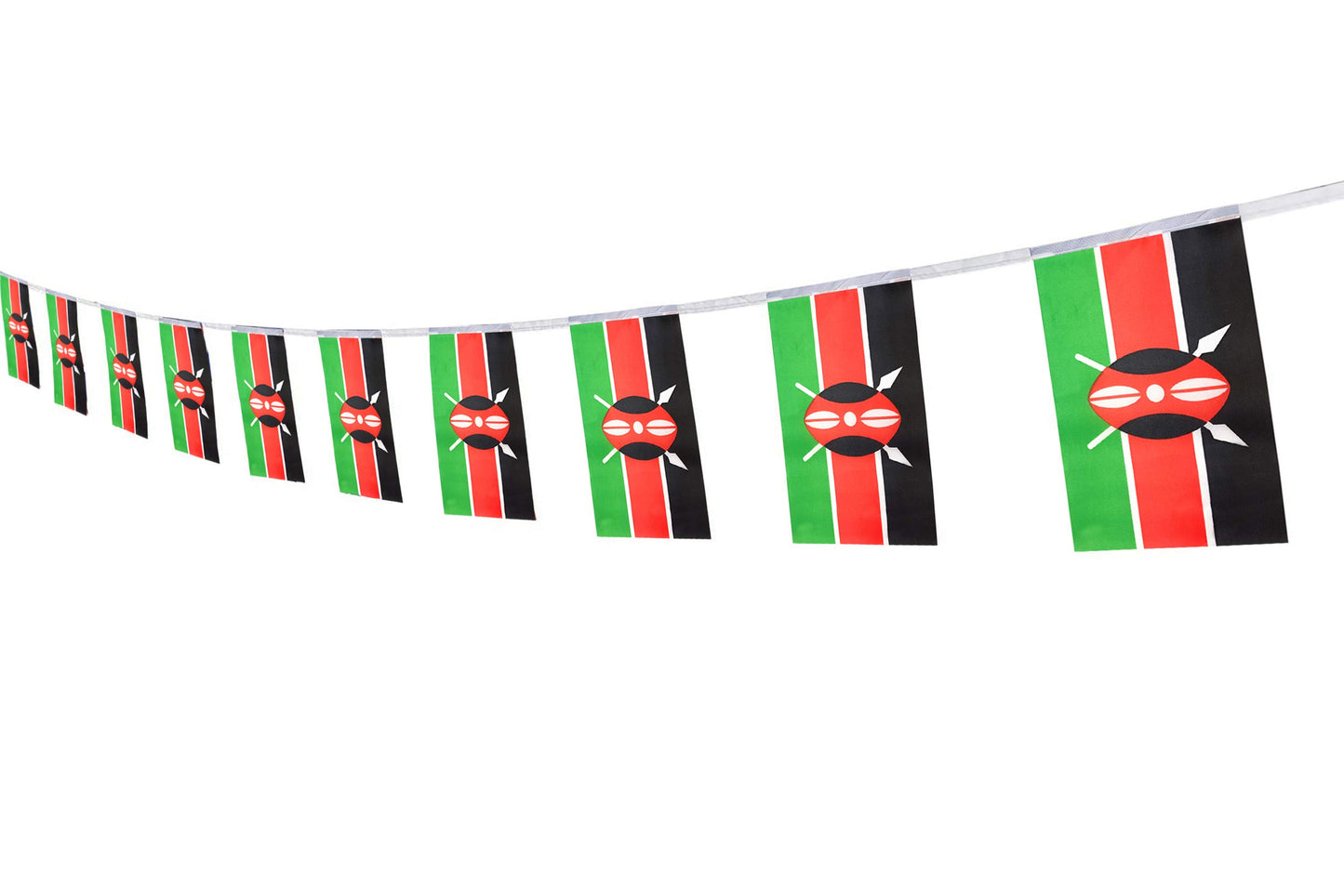 Kenya Flag Kenyan Flag,100Feet/76Pcs National Country World Pennant Flags Banner,Party Decorations Supplies For,Bar,Indoor And O