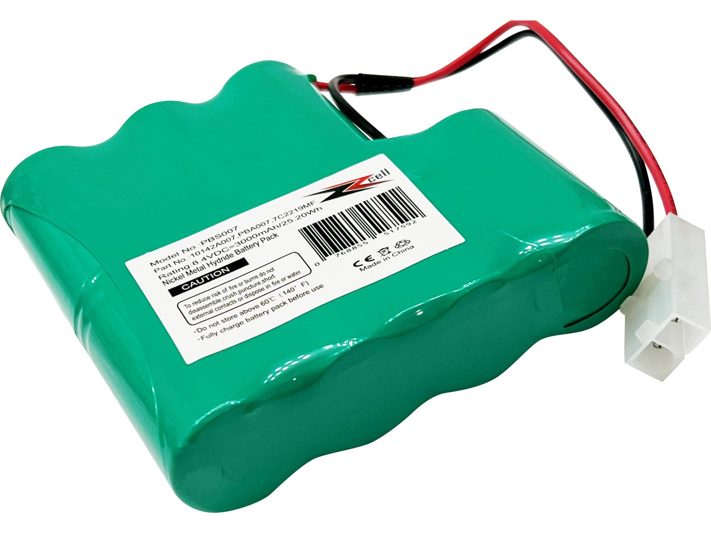 ZZcell Battery Replacement for Pool Blaster Water Tech 10142A007, PBA007, 7C2219MF MTC 3937 MEGATECH Vacuum 8.4Volts 3000mAh