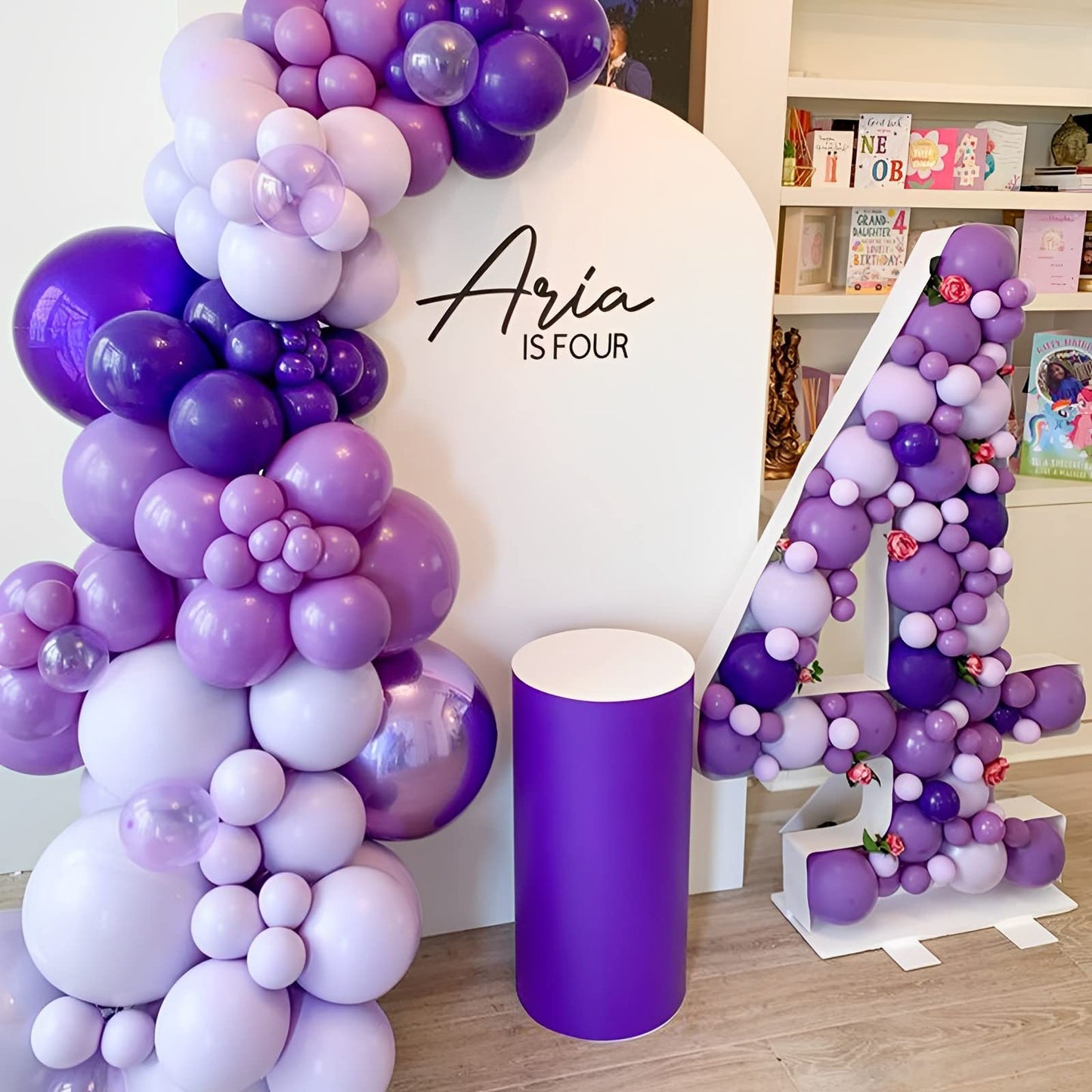 Voircoloria 105Pcs Purple Balloons 12Inch Party Latex Balloons For Birthday Baby Shower Halloween Wedding Valentine'S Day Party