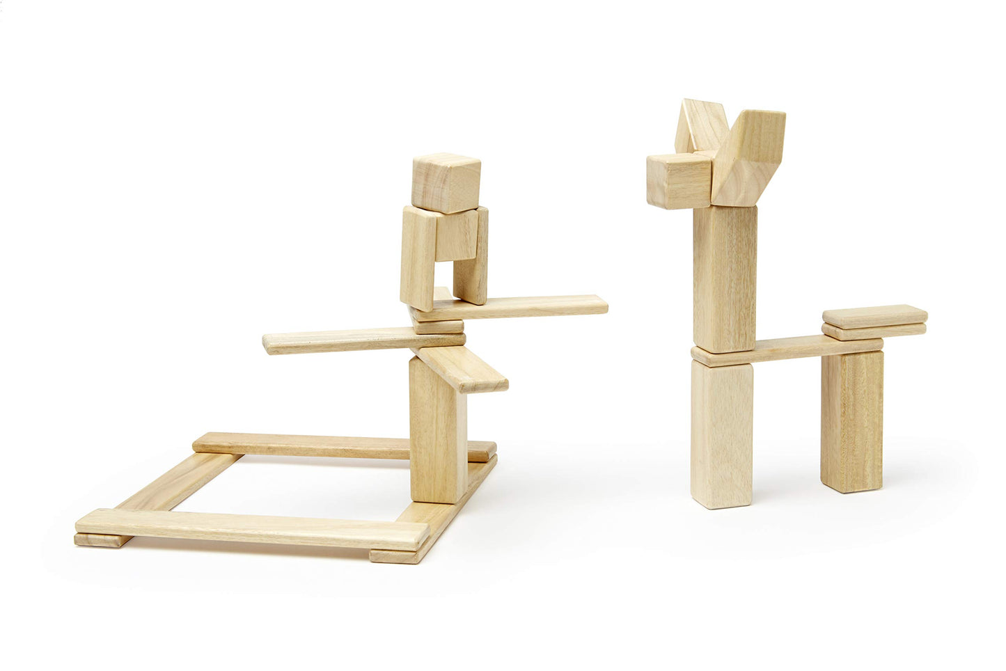 24 Piece Tegu Magnetic Wooden Block Set, Natural, 1-99 Years Old