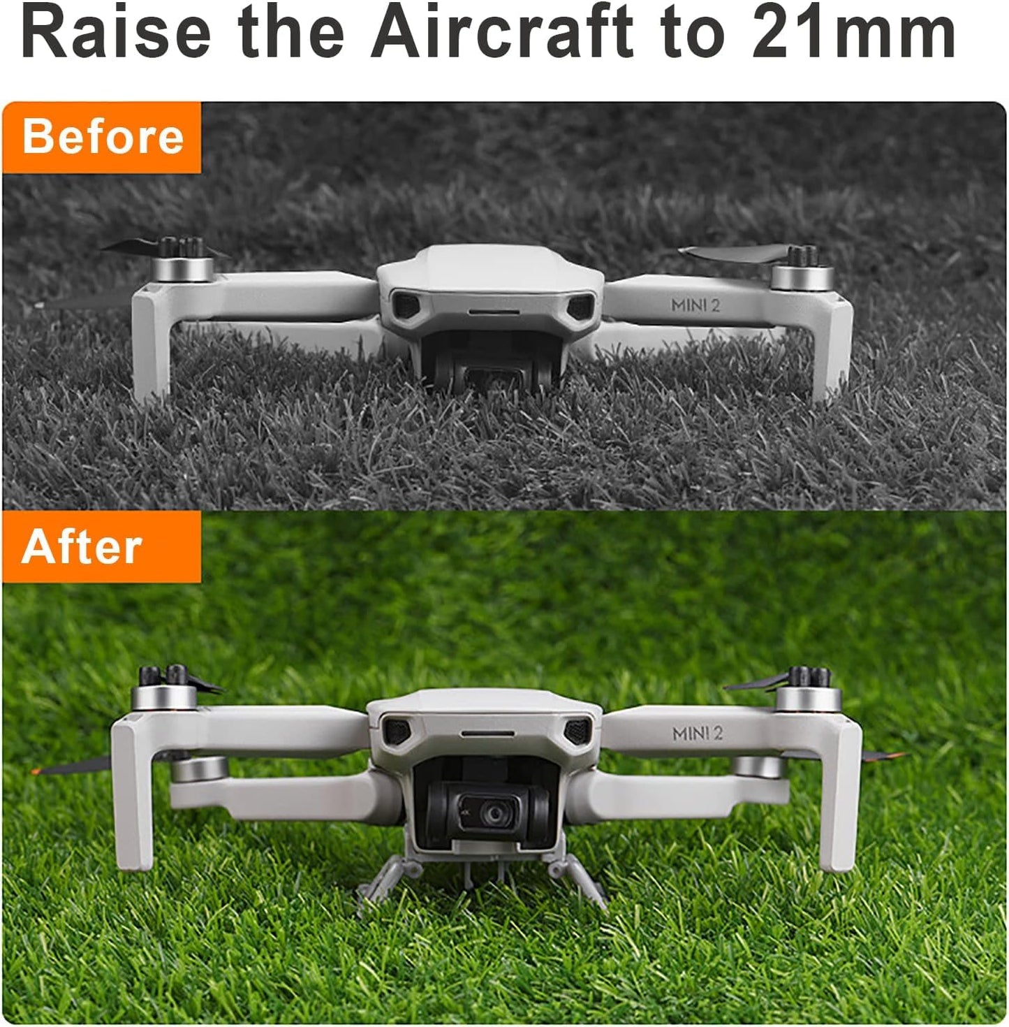 Mini 2 SE/Mini 4K Landing Gear Foldable Quick Release Extension Leg for DJI Mini 2 SE/Mini 2/Mini SE Drone Accessories