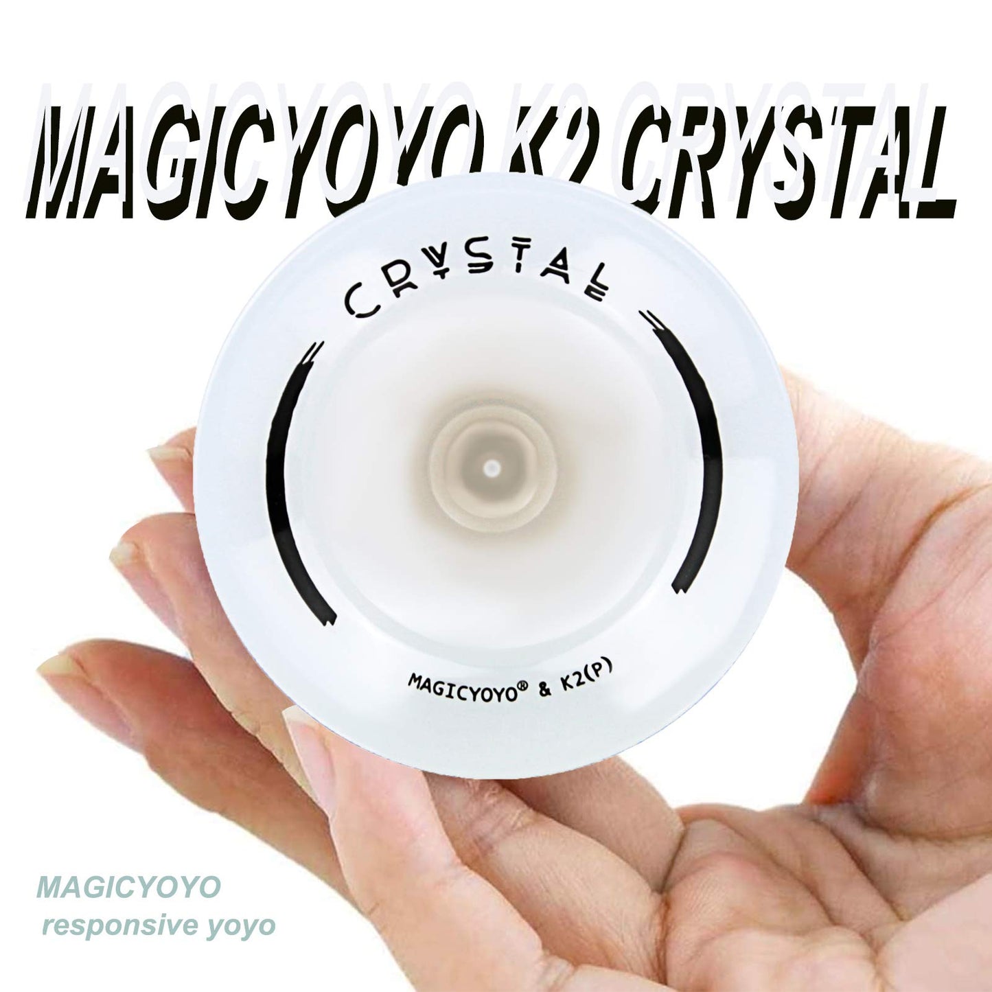 Magicyoyo K2 Responsive Yoyo For Kids - Beginner Yo-Yo With Glove, Storage Bag, 12 Strings - Snow White