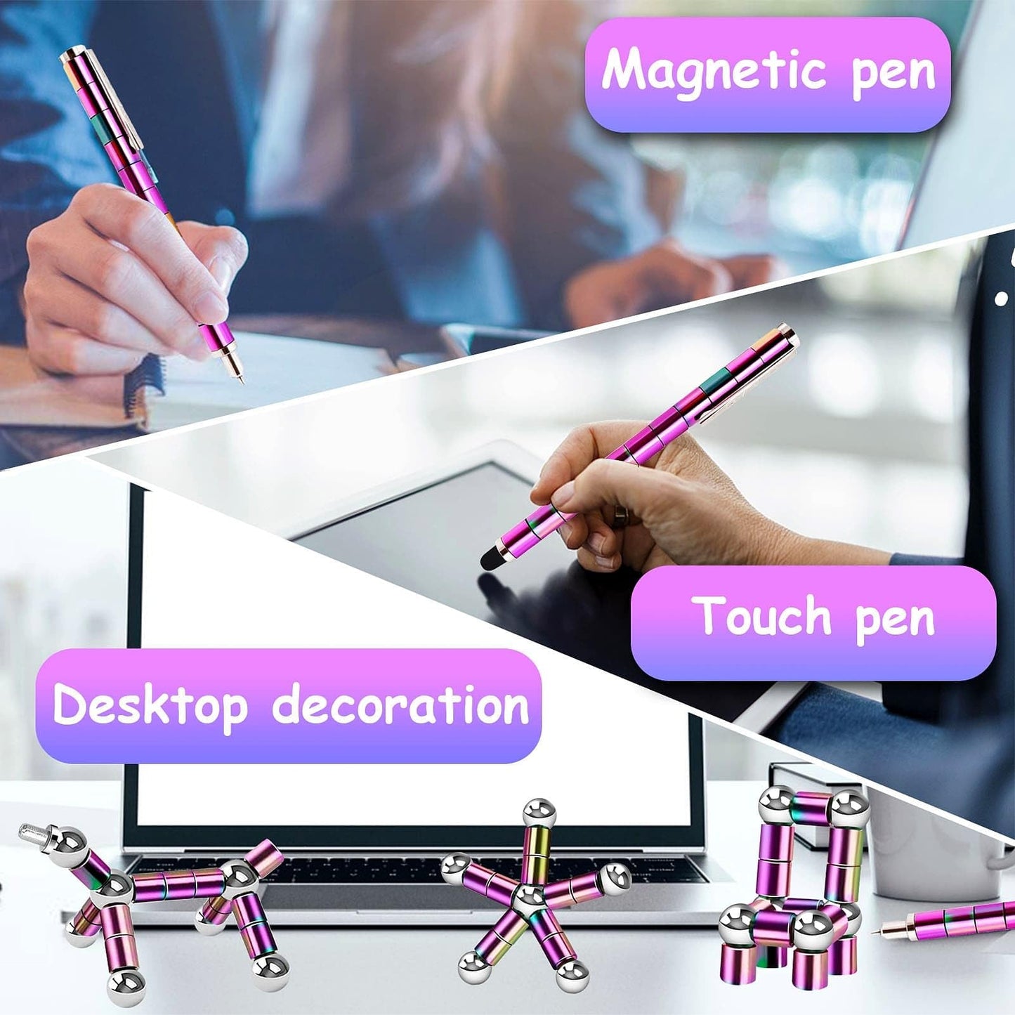 Fidget Pen Gift For Teen Boys - Magnetic Pen Cool Birthday Gifts For 10 11 12 13 14 15 16 17 18 Year Old Girls - Popular Gifts F