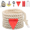 Tug Of War Rope For Kids And Adults, Natural Twisted Cotton Rope, Outdoor Games Set Perfect For Carnival Team Building Activitie