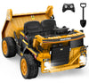 ANPABO 24V Ride On Dump Truck, 2X75W Motors, 19" Seat, EVA Tires, Dark Green, Model HC-302