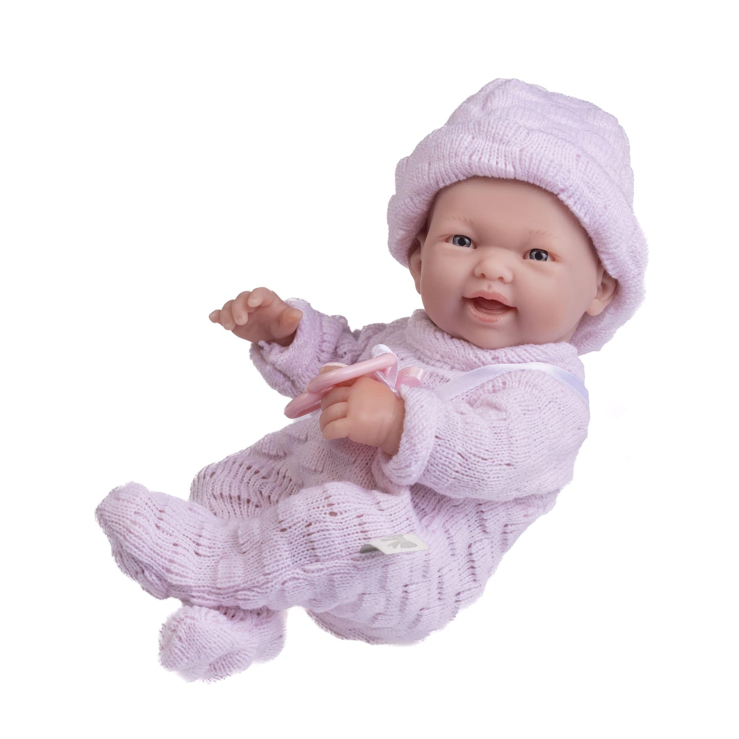 Jc Toys - Mini La Newborn First Day | Anatomically Correct Real Girl Baby Doll | 9.5' All-Vinyl | Includes Knit Outfit, Hat And Pacifier | Designed By Berenguer | Ages 2+ , Pink