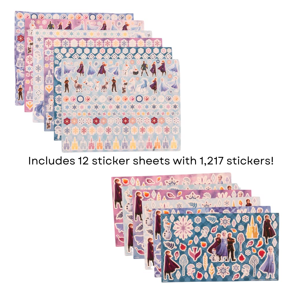 Disney Frozen Creative Coloring Canvas Painting And Activity Set For Kids, 1000+ Pcs