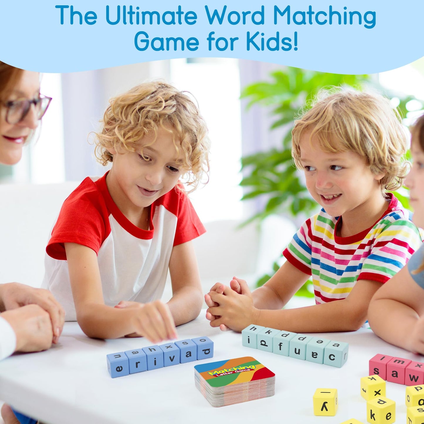 Edulok Word Race Cube Game, Phonics Matching Games For Kids, Wooden Alphabet Letter Blocks, Educational Reading Spelling Games,