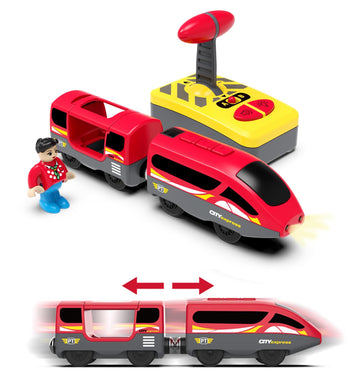 Train Track Accessories Remote Control Train, Battery Operated Locomotive Train Toy For Toddlers Train Set, Powerful Engine Train Vehicle Fits All Major Brands Railway System (Battery Not Included)