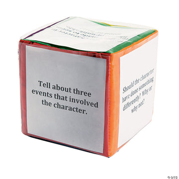 Foam Dice With Pockets - 1 Cube - Classroom Teacher Supplies, Preschool And Learning Activities