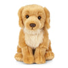 Keycraft Living Nature Golden Retriever Stuffed Animal, 8-inch Plush Dog Toy, Soft Brown Fluffy Design for Kids, Model AN459