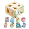 KIDS PREFERRED Wooden Shape Sorter for Toddlers, 8 Pieces, Multicolor, Model 24225