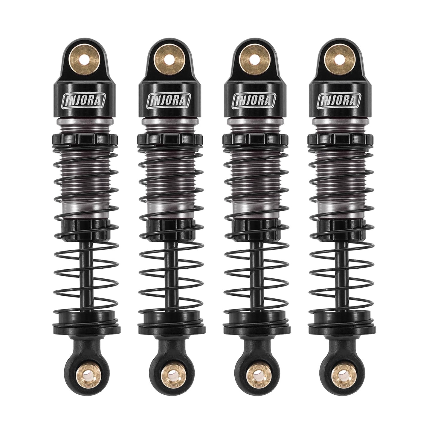 INJORA 40mm Big Bore Scaler Shock Absorber Oil Damper for 1/24 RC Crawler Axial SCX24 Upgrade, 3.2g/Each