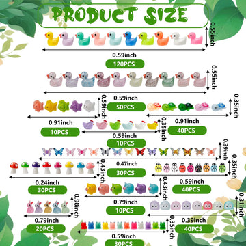 420 Pcs Mini Resin Animals 12 Styles Resin Animals Figurines Bulk For Fairy Garden Miniature Dollhouse Accessories Hide Crafts D