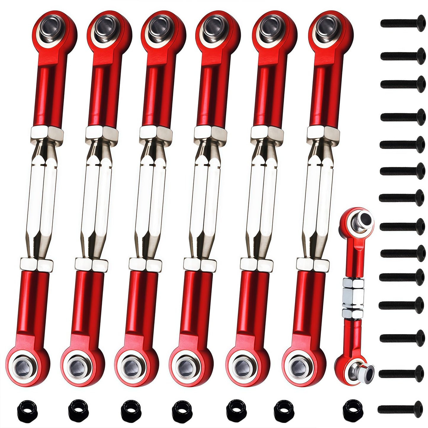 Upgrade Metal Turnbuckles/Camber Link For 1/10 Traxxas Slash 4X4/2Wd, Rustler 4X4/2Wd, Hoss 4X4, Stampede 4X4/2Wd Vxl, Nitro Sla