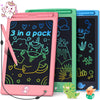 FLUESTON Toys LCD Writing Tablet Toddler,Toys for Boys Girls 3 4 5 6 7 8year,8.8 Inch 3pcs in 1 Pack Drawing Pad Toy Christmas B